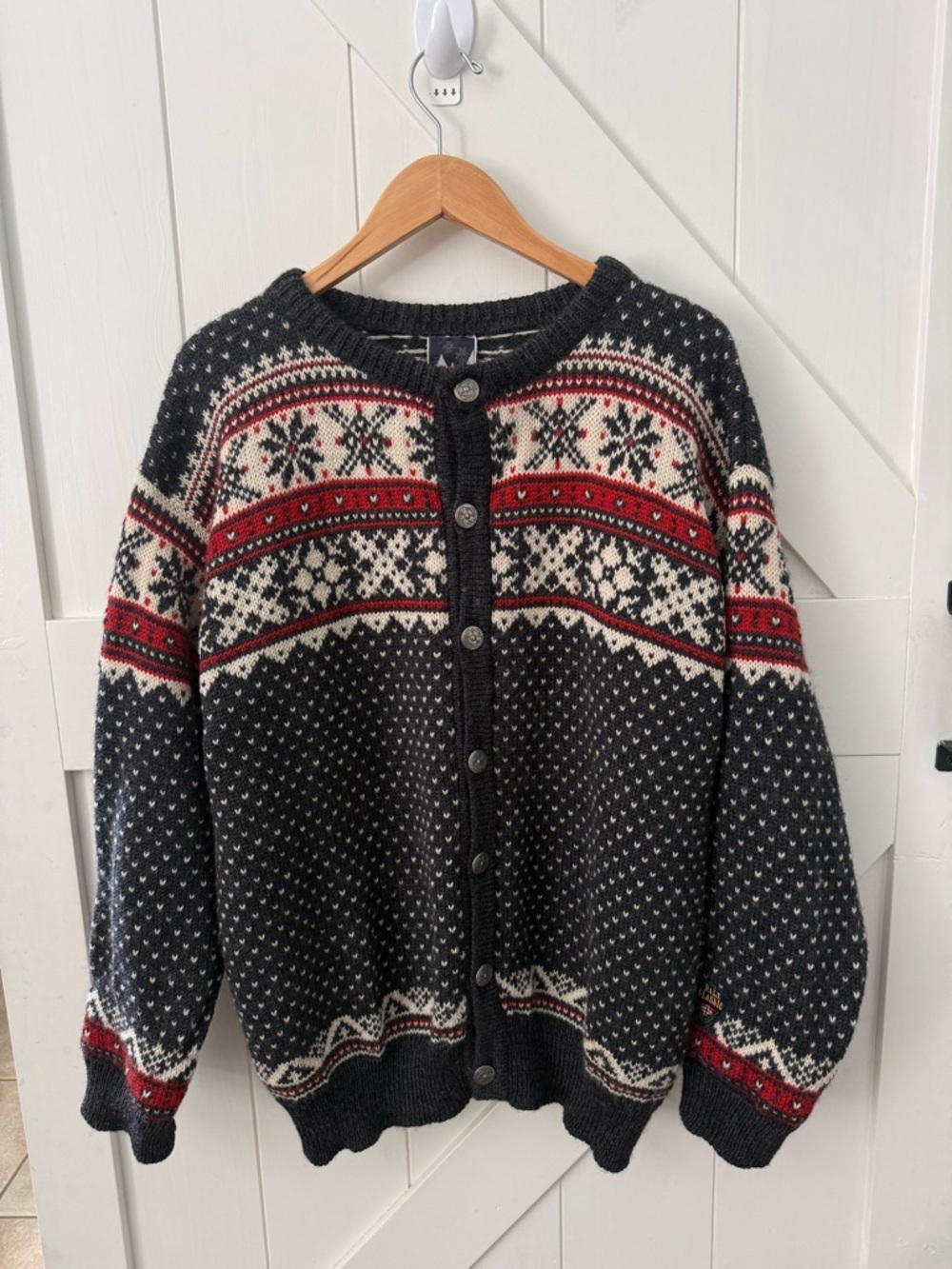 Dale of Norway Wool Cardigan Button Sweater  large